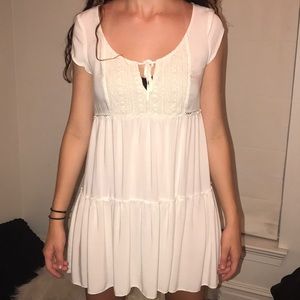 cream dress